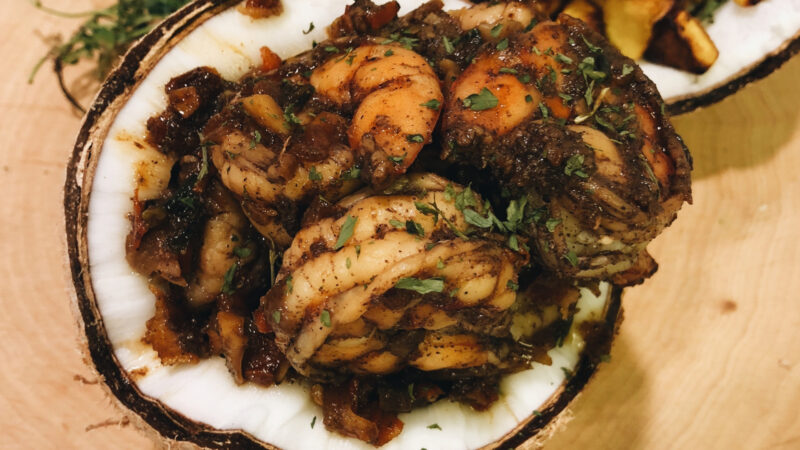 Coconut Jerk Shrimp and Plantains: Simple Weeknight Meal