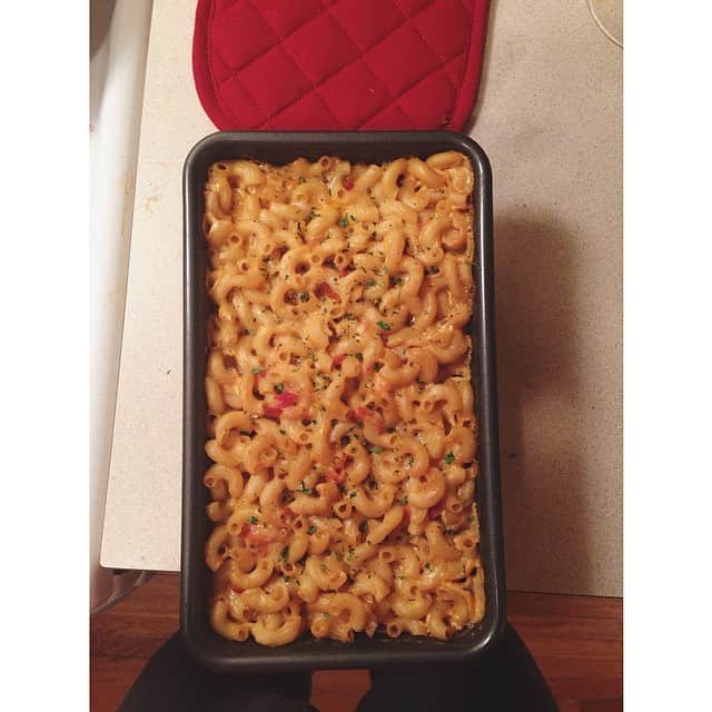 Baked Chipotle Macaroni and Cheese with Bacon